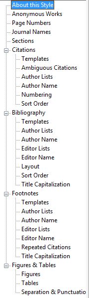 Formatting language to design citation styles