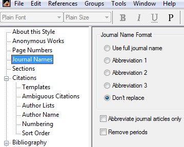 Formatting language to design citation styles