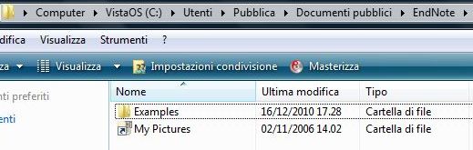 Dove vanno gli oggetti (i files)